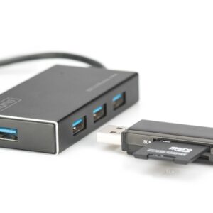 Digitus DA-70240-1 sąsajos šakotuvas USB 3.2 Gen 1 (3.1 Gen 1) Type-A 5000 Mbit/ai Juoda - Image 3
