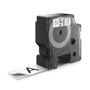 DYMO D1 Standard - Black on White - 24mm etikečių juostelė Juoda ant baltos - Image 2