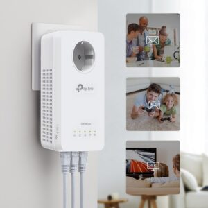 TP-Link TL-WPA8631P KIT „PowerLine“ tinklo adapteris 300 Mbit/ai Ethernet LAN jungtis „Wi-Fi“ Balta 2 vnt - Image 3