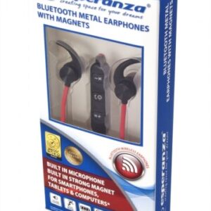 Esperanza EH186K Ausinės be mikrofono ir ausinės su mikrofonu Laisvų rankų įranga Bevielis Įkišamos į ausį Sportai Bluetooth Juoda, Raudona - Image 2