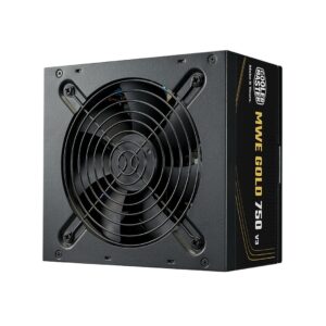 Cooler Master MWE Gold V3 ATX 3.1 Non-Modular Series maitinimo blokas 750 W 24-pin ATX Juoda - Image 1