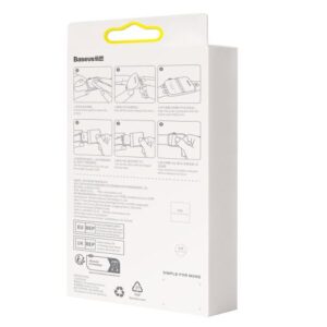 Baseus iWatch 0,2 mm, NanoCrystal apsauginė plėvelė Apple Watch 7/8/9, 41mm (2 vnt.) su montavimo rinkiniu, skaidri (P6001510B201-02) - Image 2