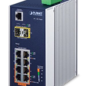 PLANET IGS-4215-4P4T2S tinklo komutatorius Valdomas L2/L4 Gigabit Ethernet (10/100/1000) Maitinimas per Eternetą (PoE) Mėlyna, Balta