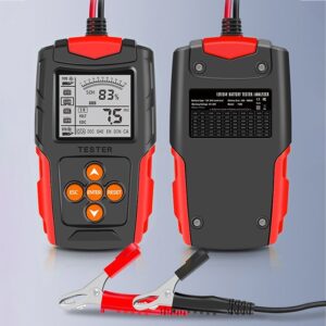 Qoltec 52484 LCD skaitmeninis akumuliatoriaus testeris | 12V | 24V | 3Ah-200Ah