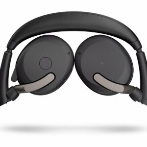 Jabra Evolve2 65 Flex Laisvų rankų įranga Bevielis Su lankeliu Biuras / skambučių centras USB A tipo Bluetooth Įkrovimo stovas