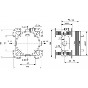 Potinkinė dėžutė Ideal Standard EASY-BOX KIT1, A1000NU - Image 2