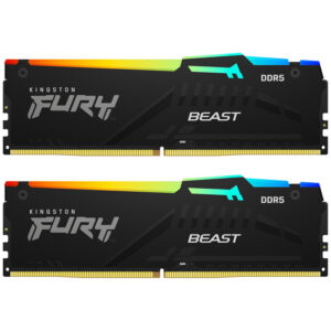KiKingston Fury Beast RGB EX DDR5-5600 RAM, CL36, EXPO - 32 GB Dual-Kit, black - Image 2