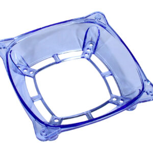 InLine fan adapter 120mm to 70/80/92mm - transparent/blue - Image 1