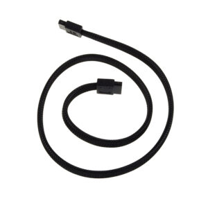 SilverStone SATA III Kabel 50cm - sleeved black - Image 2