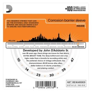 D'Addario EJ10 - akustinės gitaros stygos (10-47) - Image 2
