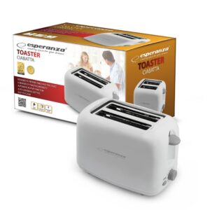 Esperanza EKT002 Caprese 2 griežinėliai 600 W Balta