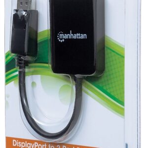Manhattan 207768 vaizdo signalų daliklis DisplayPort 2x DisplayPort - Image 3