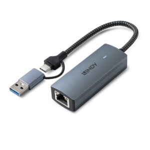 Lindy 43415 sąsajos šakotuvas USB 3.2 Gen 2 (3.1 Gen 2) Type-C 5000 Mbit/ai Pilka - Image 1