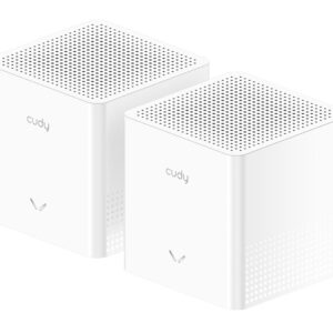 Cudy AC1200 Mesh Wi-Fi System, M1200 2.0, 2-Pack Dviguba juosta (2,4 GHz / 5 GHz) Wi-Fi 5 (802.11ac) Balta Vidinis
