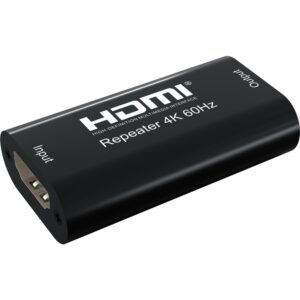 Techly IDATA HDMI2-RIP4KT vaizdo ir garso signalų ilgintuvas AV kartotuvas Juoda - Image 1