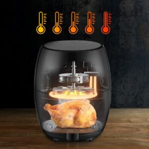 Extralink HOME AIR FRYER 2L EU SJ-200 gruzdintuvė Vienas Autonominės 1000 W Karšto oro gruzdintuvė Juoda - Image 3