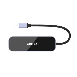 UNITEK uHUB H6 Vielinis USB 3.2 Gen 1 (3.1 Gen 1) Type-C Juoda, Pilka - Image 3