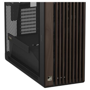 ASUS ProArt PA602 Wood Edition Modern Black - Tempered Glass Panel „Midi Tower“ Juoda, Medis - Image 3
