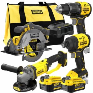 STANLEY 18V elektrinių įrankių rinkinys, 4 vnt. SFMCK459M2S