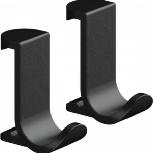 Rankšluosčio kabliukas Hansgrohe WallStoris, 27914670, juoda matinė, 2vnt - Image 1