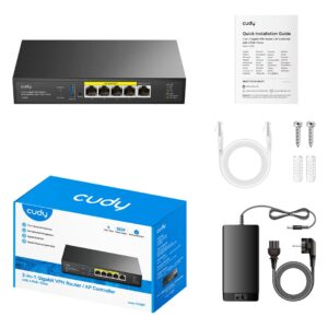 Cudy tinklo valdymo įrenginys 1000 Mbit/ai Ethernet LAN jungtis Maitinimas per Eternetą (PoE) - Image 3