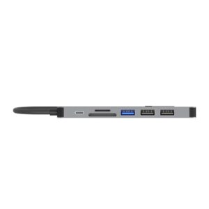UNITEK uHUB S7+ Vielinis USB 3.2 Gen 1 (3.1 Gen 1) Type-C Pilka - Image 3