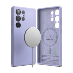 Ringke Samsung Galaxy S25 Ultra Dėklas Silicone Magnetic Lavender