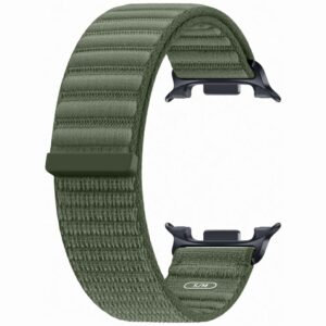 Pasek Samsung Fabric skirtas Galaxy Watch9 S/M žalios spalvos