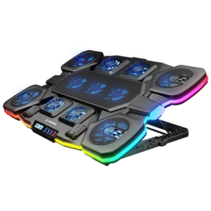 RAMPAGE GAMING nešiojamojo kompiuterio aušinimo padas GLACIER juodos spalvos - Image 2