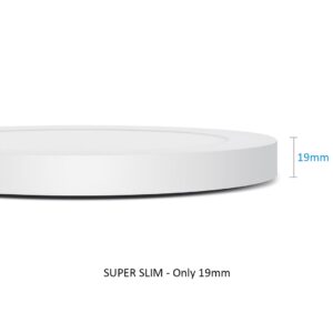 LED plafono skydelis 7in1, montuojamas į apačią, itin plonas, 30 W, 3 spalvos (WW, NW, CW), „Led4U LD142“, mikrobangų krosnelėje įmontuotas maitinimo šaltinis - Image 2