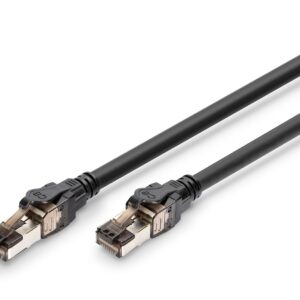Digitus DK-1843-050 tinklo kabelis Juoda 5 m Cat8.1 S/FTP (S-STP) Turas - Image 1