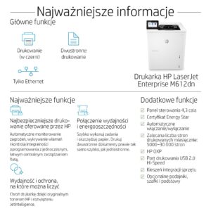 HP LaserJet Enterprise M612dn - Image 2