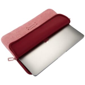 Laptop Bag Tucano Velluto 2 Sleeve 14" for MacBook pink - Image 6