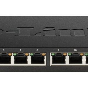 D-Link DGS-1016S Ne-valdomas Gigabit Ethernet (10/100/1000) Juoda - Image 2