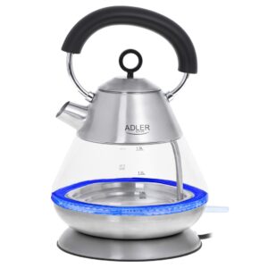Adler AD 1282 elektrinis virdulys 1,5 L 1850 W Nerūdijančiojo plieno