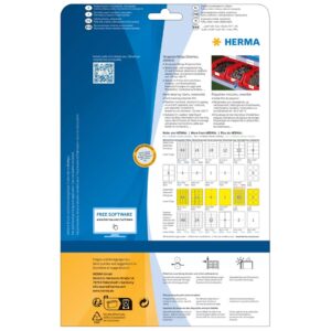 HERMA 4577 lipni etiketė Keičiama Balta 20 vnt - Image 2