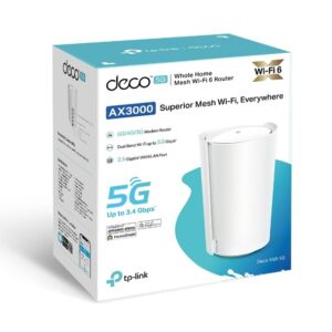 TP-Link Deco X50-5G Dviguba juosta (2,4 GHz / 5 GHz) Wi-Fi 6 (802.11ax) Balta 3 Vidinis - Image 3