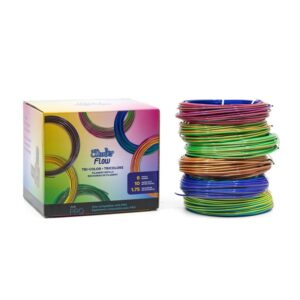 3Doodler FLOW-TRIFILLS eksploatacinė medžiaga 3D spausdintuvams Polilatinė rūgštis (PLA) Juoda, Mėlyna, Varis, Auksas, Žalia, Violetinė, Raudona 260 g