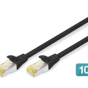 Digitus DK-1644-A-020-BL-10 tinklo kabelis Juoda 2 m Cat6a S/FTP (S-STP) - Image 1