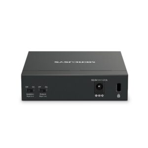 Mercusys MS105GP stalinis tinklo komutatorius, Gigabit Ethernet (10/100/1000), 5 prievadai, palaiko PoE+, juodos spalvos - Image 3