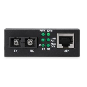 Digitus DN-82021-1 tinklo medijos keitiklis Vidinis 1310 nm Vienas režimas Juoda - Image 3