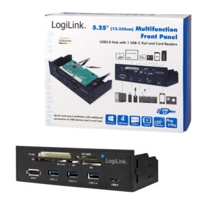 LogiLink UA0341 kortelių skaitytuvas SATA Vidinis Juoda - Image 2