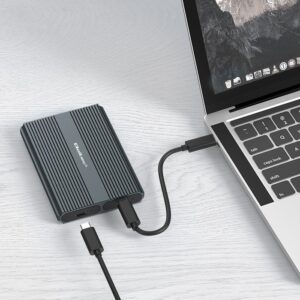 Qoltec 52273 Disko M.2 SSD korpusas | SATA | NVMe | USB-C | DUAL 2 x 2 TB - Image 2