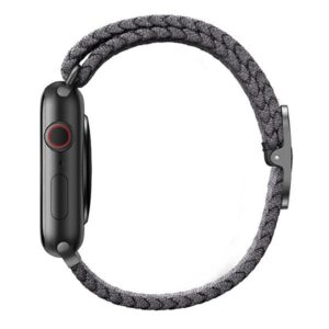 UNIQ Aspen Strap Apple Watch 40/38/41 mm Series 1/2/3/4/5/6/7/8/SE/SE2/SE3 Braided granite grey - Image 2