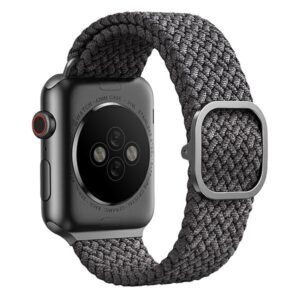 UNIQ Aspen Strap Apple Watch 40/38/41 mm Series 1/2/3/4/5/6/7/8/SE/SE2/SE3 Braided granite grey - Image 3