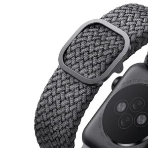 UNIQ Aspen Strap Apple Watch 40/38/41 mm Series 1/2/3/4/5/6/7/8/SE/SE2/SE3 Braided granite grey - Image 5