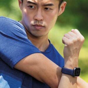 UNIQ Aspen Strap Apple Watch 40/38/41 mm Series 1/2/3/4/5/6/7/8/SE/SE2/SE3 Braided granite grey - Image 7