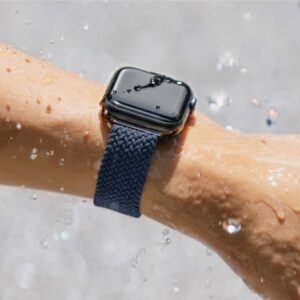 UNIQ Aspen Strap Apple Watch 40/38/41 mm Series 1/2/3/4/5/6/7/8/SE/SE2/SE3 Braided granite grey - Image 8
