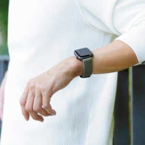 UNIQ Aspen Strap Apple Watch 40/38/41 mm Series 1/2/3/4/5/6/7/8/SE/SE2/SE3 Braided granite grey - Image 9