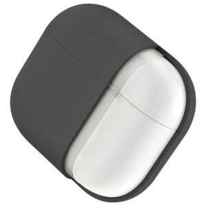 UNIQ Dėklas Lino AirPods 4 Silicone pelenų pilkumo spalvos - Image 5